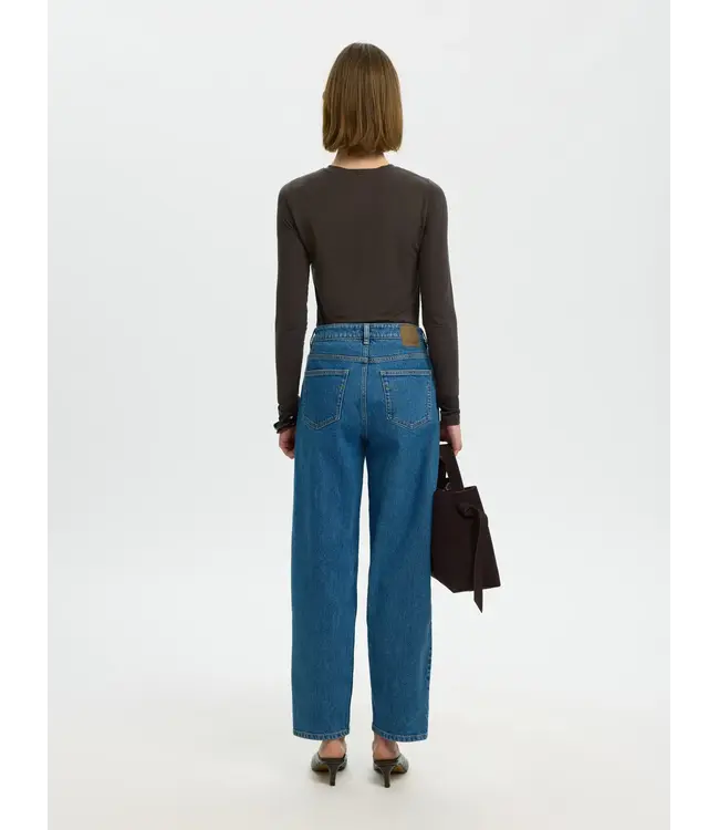 SELECTED - Slwmanja o-neck longsleeve delicioso