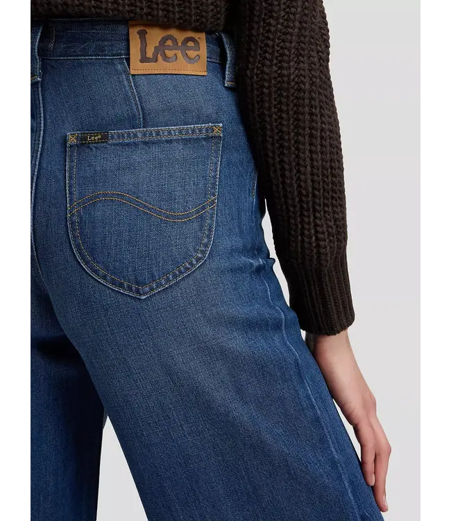 LEE - Stella high rise wide frosted over jeans
