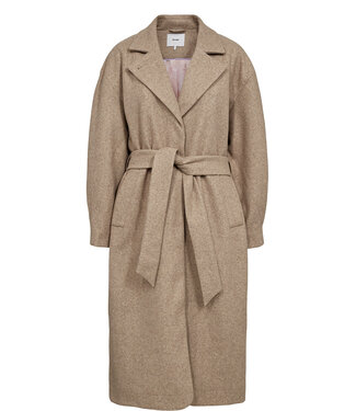 NUMPH NÜMPH - Nukimma long coat sesame melange