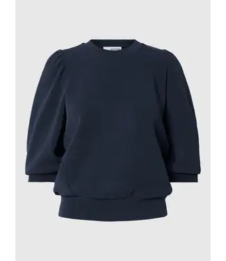 Selected Femme SELECTED - Slftenny 3/4 sweat top blauw