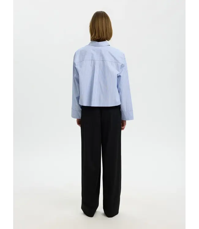 SELECTED - Slwdannie cropped boxy shirt