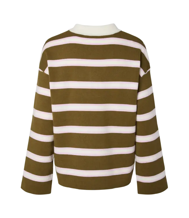 YAS - Yasisabell polo knit pullover