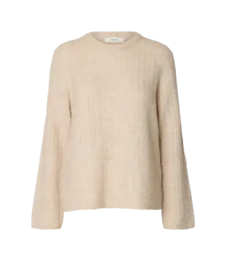 Selected Femme SELECTED - Slwlulu new knit cable birch
