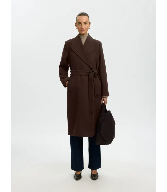 SELECTED - Slwzia rosa wool blend jas