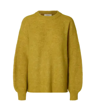Selected Femme SELECTED - Slwlulu relaxed trui avocado