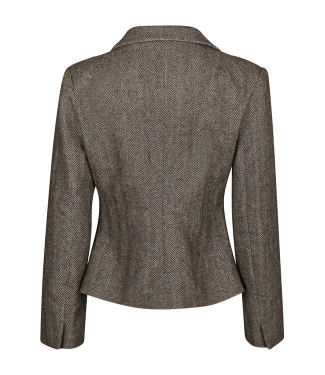 NEONOIR - Valia herringbone blazer