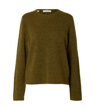Selected Femme SELECTED - Slwlulu new knit o-neck green