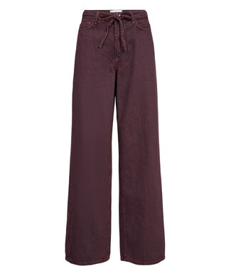 NUMPH NÜMPH - Nubrooklyn wide jeans black coffee