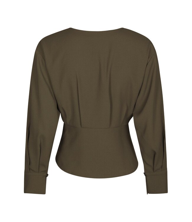 NEONOIR - Reline crepe blouse
