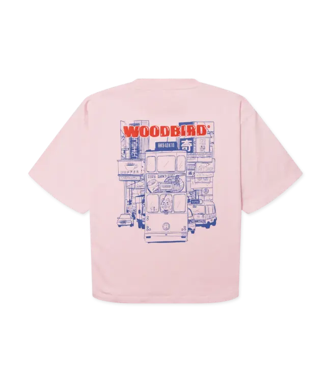 WOODBIRD - Juno tram t-shirt violet