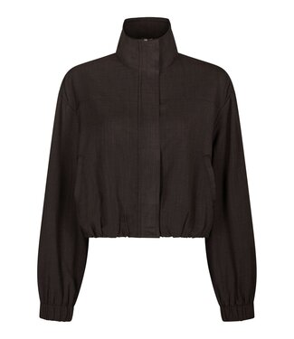 neo noir NEONOIR - Felicity zip blouse bruin