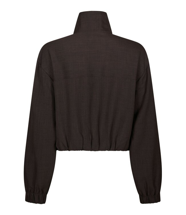 NEONOIR - Felicity zip blouse bruin