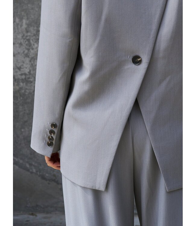 NEONOIR - Aarielle structure blazer grey melange