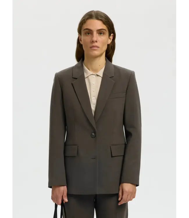 SELECTED - Slwrita classic blazer bruin