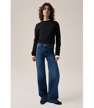 LOIS JEANS LOIS - Palazzo tombstone darkness stone dark