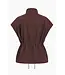 FRNCH - Gilet takai marron glace