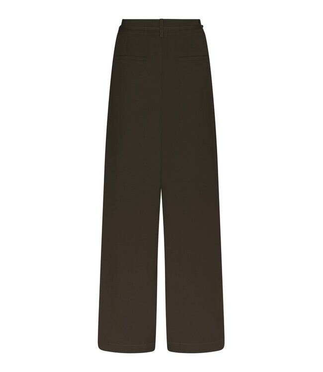 NEONOIR - Eddina woven broek bruin