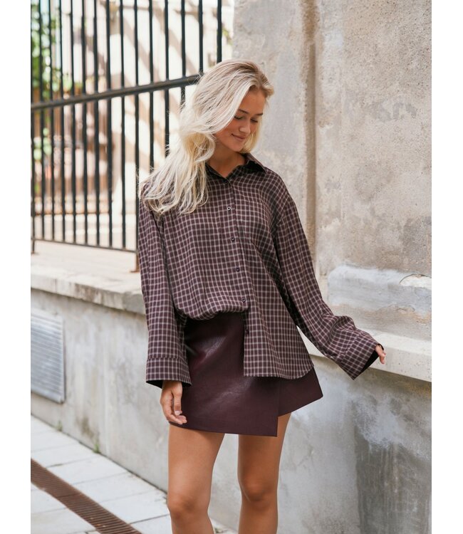 NEONOIR - Anella check blouse