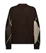 FREEQUENT - Fqgrslulu trui dark grey oyster grey