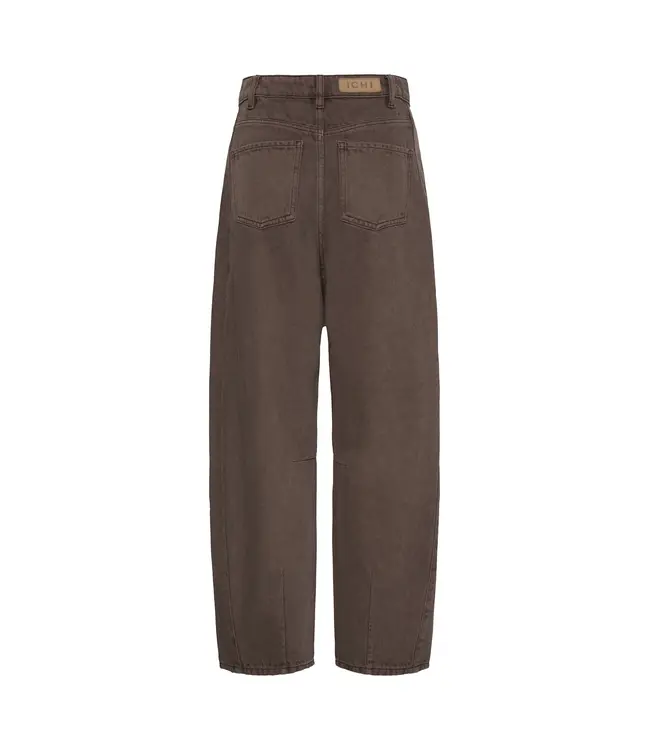 ICHI - Ihblich barrel jeans bruin