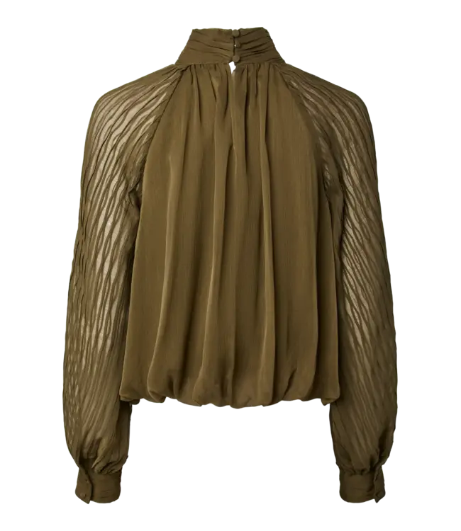 Y.A.S - Yasolera top dark olive
