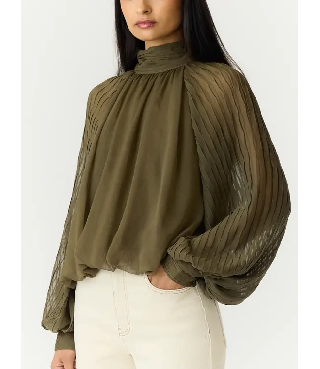 Y.A.S - Yasolera top dark olive