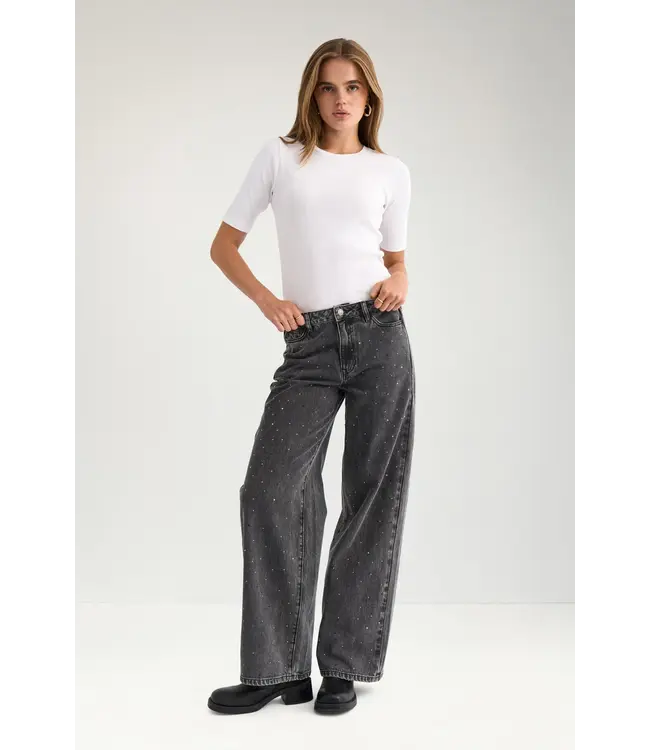 NÜMPH - Nubrooklyn wide stone jeans