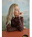 NEONOIR - Liza laceflower blouse burgundy