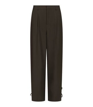 neo noir NEONOIR - Isotta structure tie broek bruin