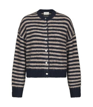neo noir NEONOIR - Isana stripe fluffy vest