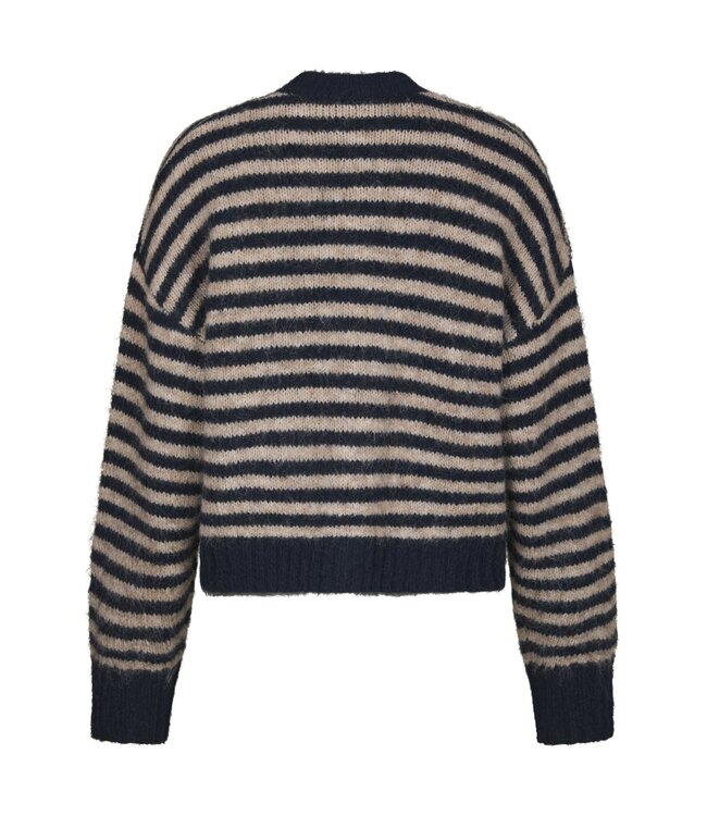 NEONOIR - Isana stripe fluffy vest