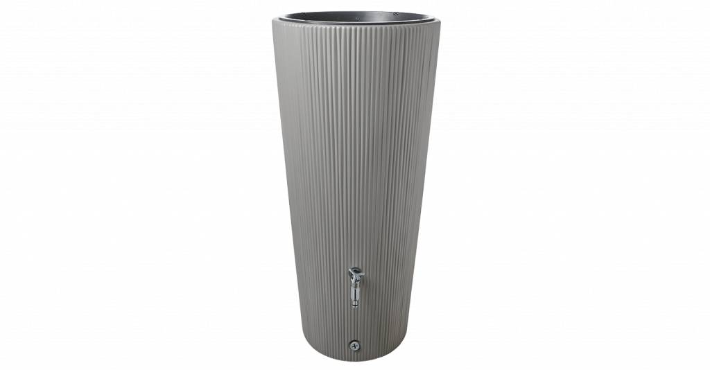 Soluvert Regenton design bloembak 2 in 1 Linus - grijs - 220L