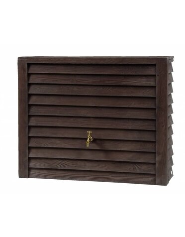 Soluvert Regenton Houtlook donkerbruin 350L