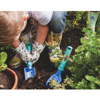 Kindertuingereedschap Schepje en Harkje Pieter Konijn (set van 2)