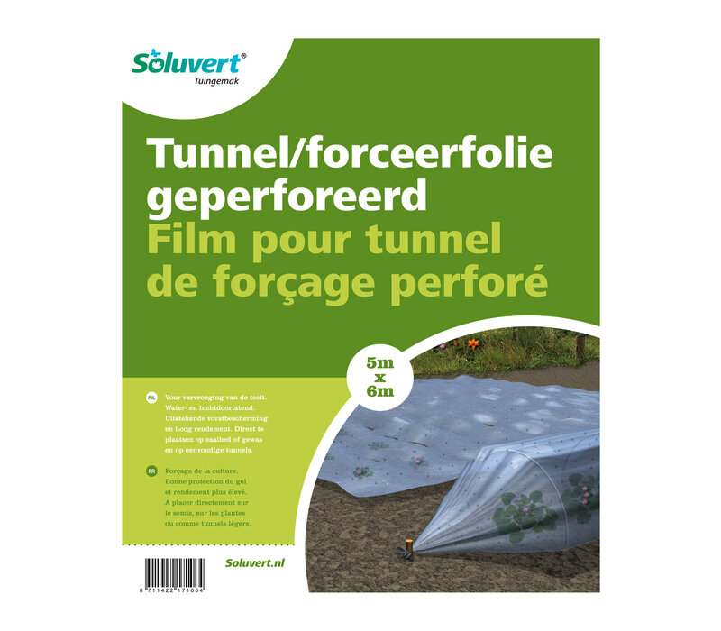 Tunnel/forceerfolie geperforeerd 6x5m