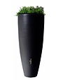Soluvert Regenton met plantenbak 300 liter - Grijs – Soluvert regenton bloembak