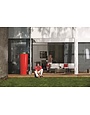 Soluvert Regenton design bloembak 2 in 1 Tomato - rood - 350L