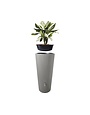Soluvert Regenton design bloembak 2 in 1 Linus - grijs - 220L