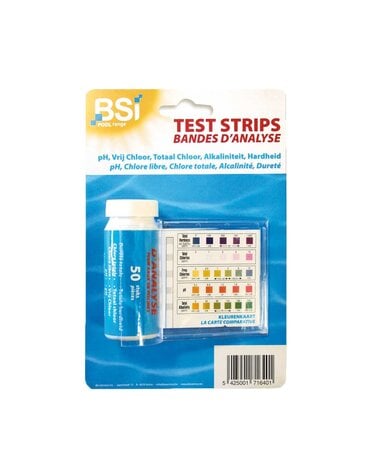 BSI Zwembadonderhoud  BSI test strips 50 stuks