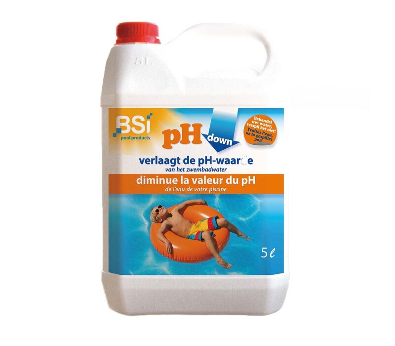 pH - Down Liquid | BSI Zwembadonderhoud