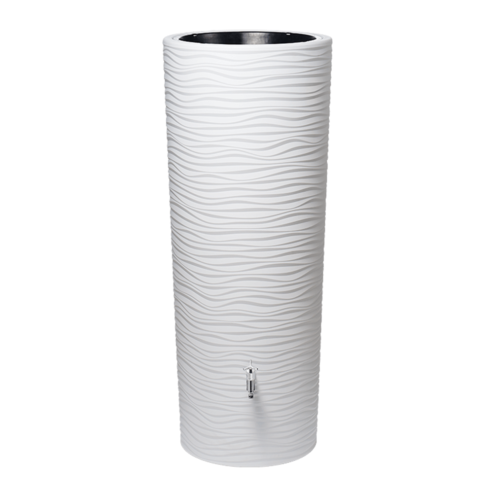 Soluvert Regenton design bloembak 2 in 1 350L grijs/blauw