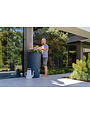 Soluvert Regenton design bloembak 2 in 1 350L grijs/blauw