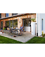 Soluvert Regenton design bloembak 2 in 1 350L grijs/blauw