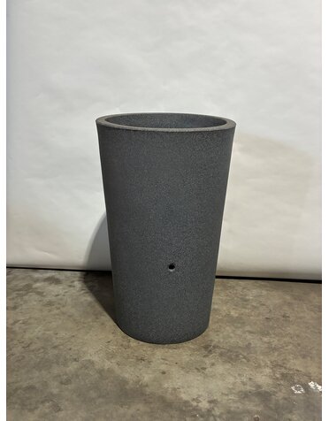 Soluvert Kleine regenton steenlook met bloembak - Tweede kansje