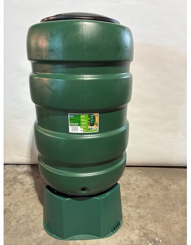 Soluvert Regenton groen met standaard zwart deksel - Tweede kansje