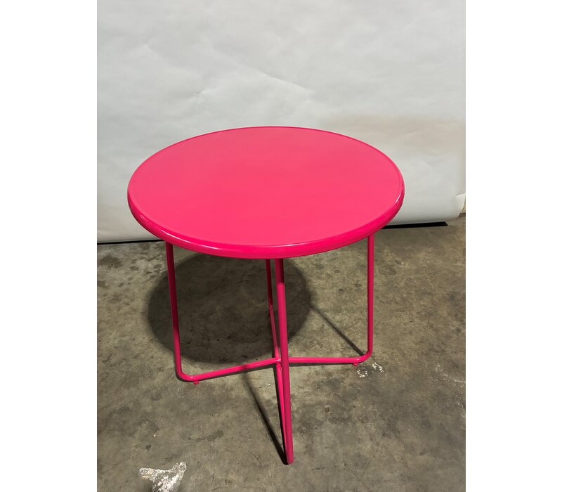 Laura Ashley roze bistrotafel Ø60 cm - Tweede kansje