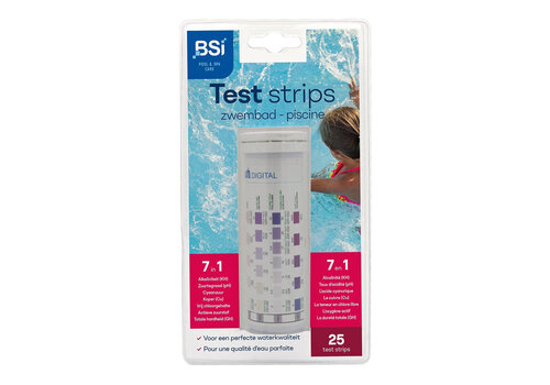 BSI Zwembadonderhoud  BSI Poolstrip 7 in 1 - 25 stuks