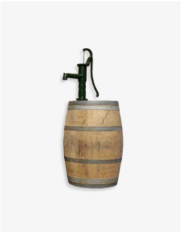 Soluvert Eiken regenton met waterpomp 225L