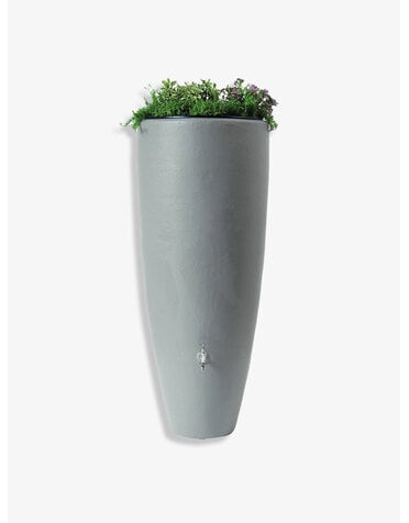 Soluvert Regenton met plantenbak 300 liter - Grijs