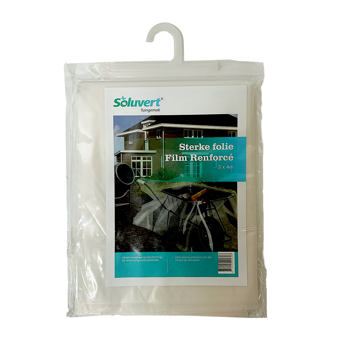 Martens Afdekfolie 4x4 meter transparant – Beschermfolie voor vloer en meubels